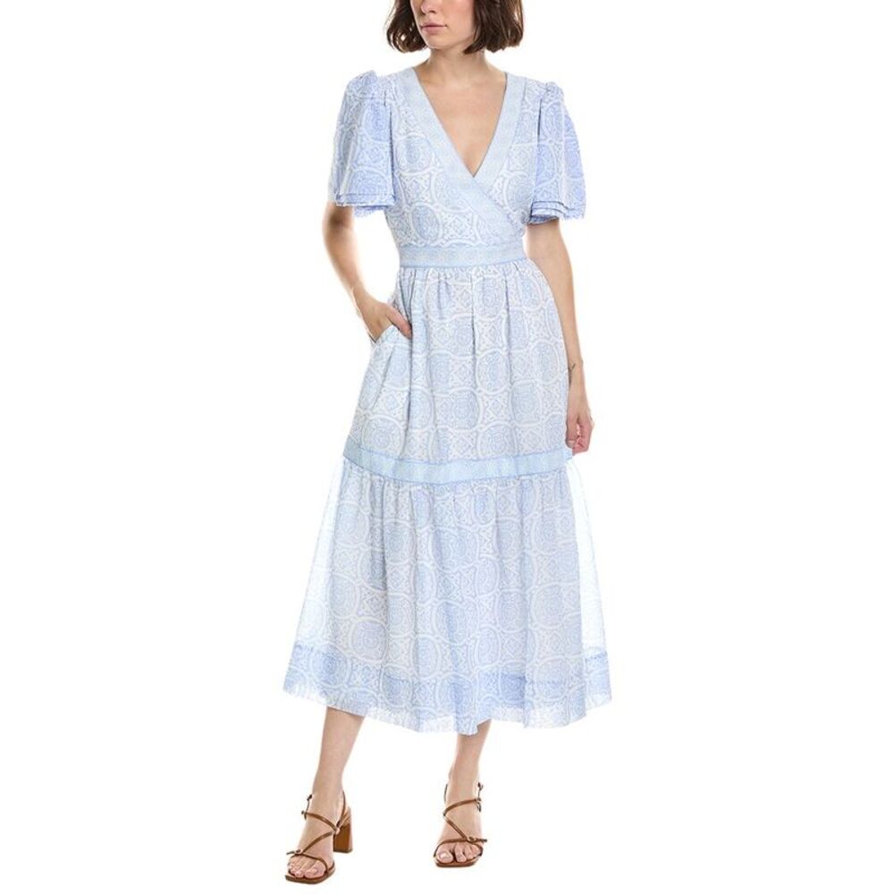 Gretchen Scott Womens La Marais Sultan Midi Dress, White